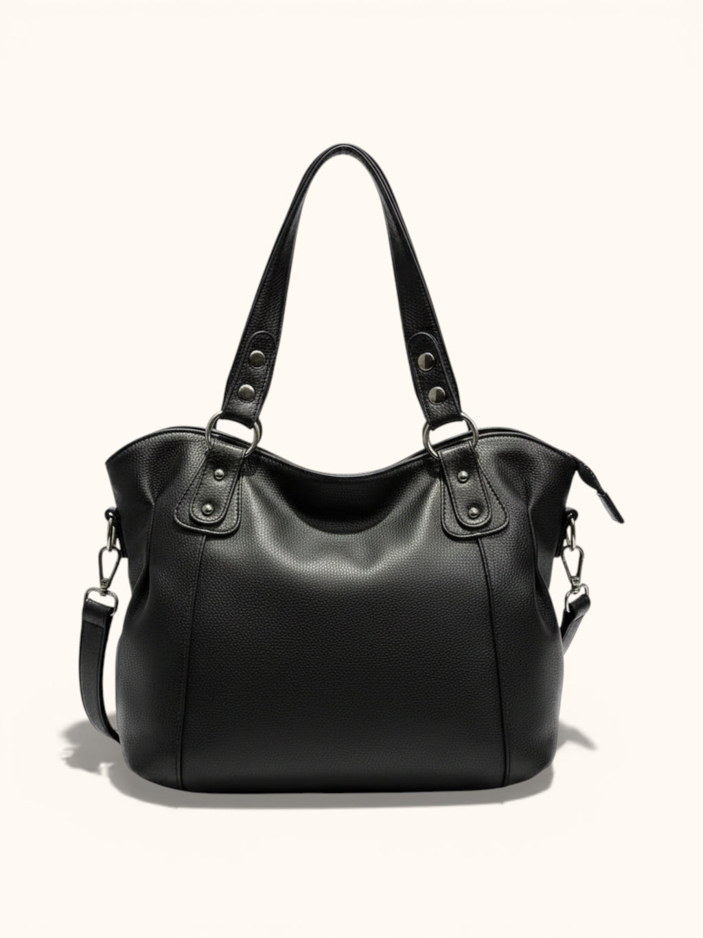 Cabas de Cours en Vegan Cuir Noir