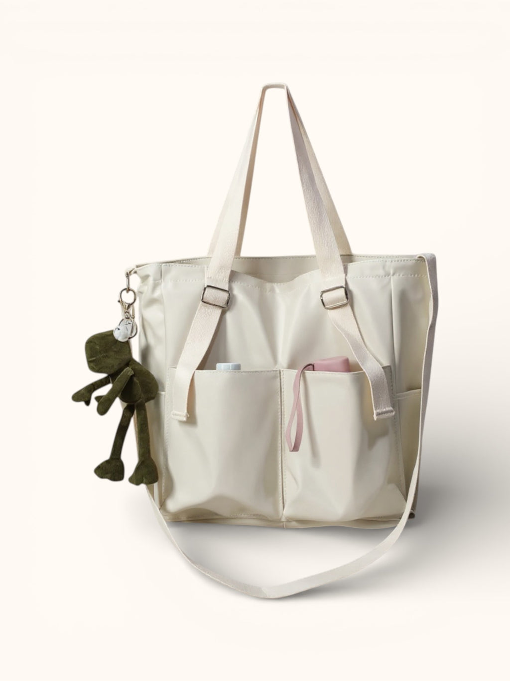 Sac de Cours en Toile avec sa Grenouille