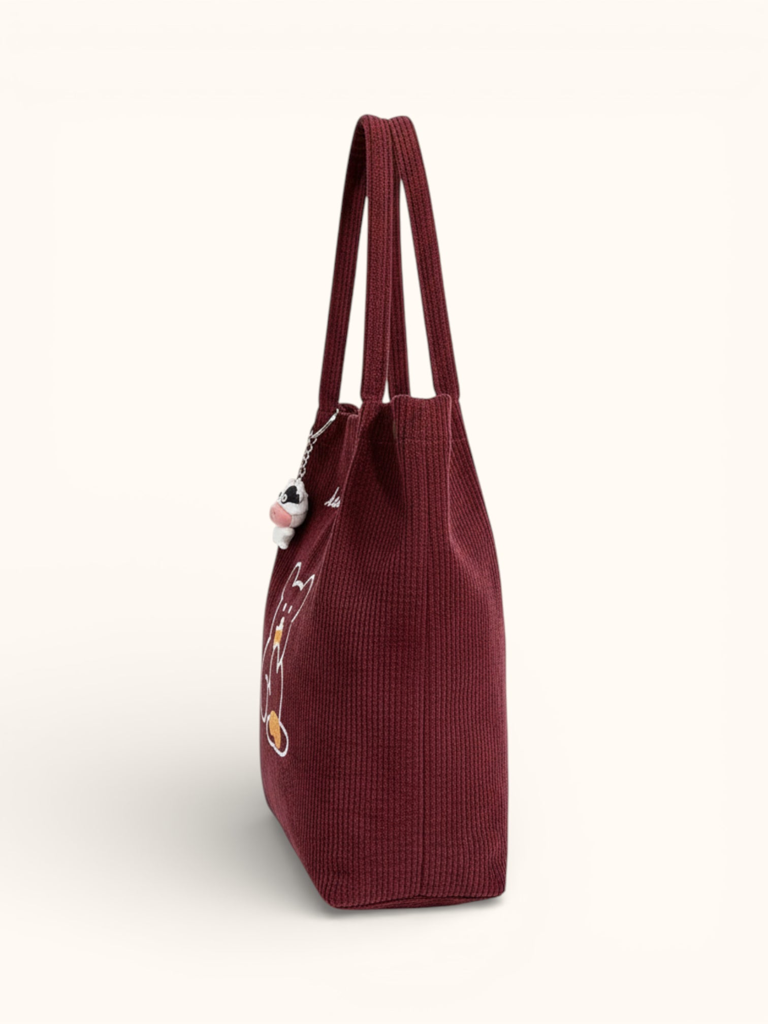 Tote Bag de Cours Ourson en Velours