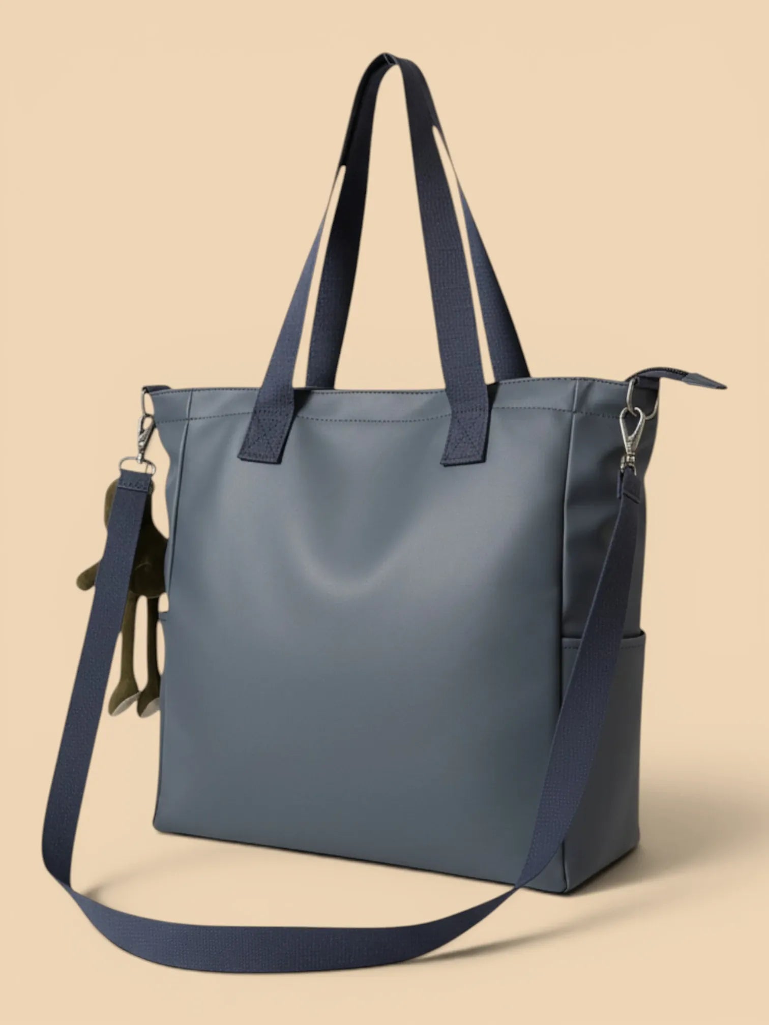 Sac de Cours en Toile avec sa Grenouille Bleu