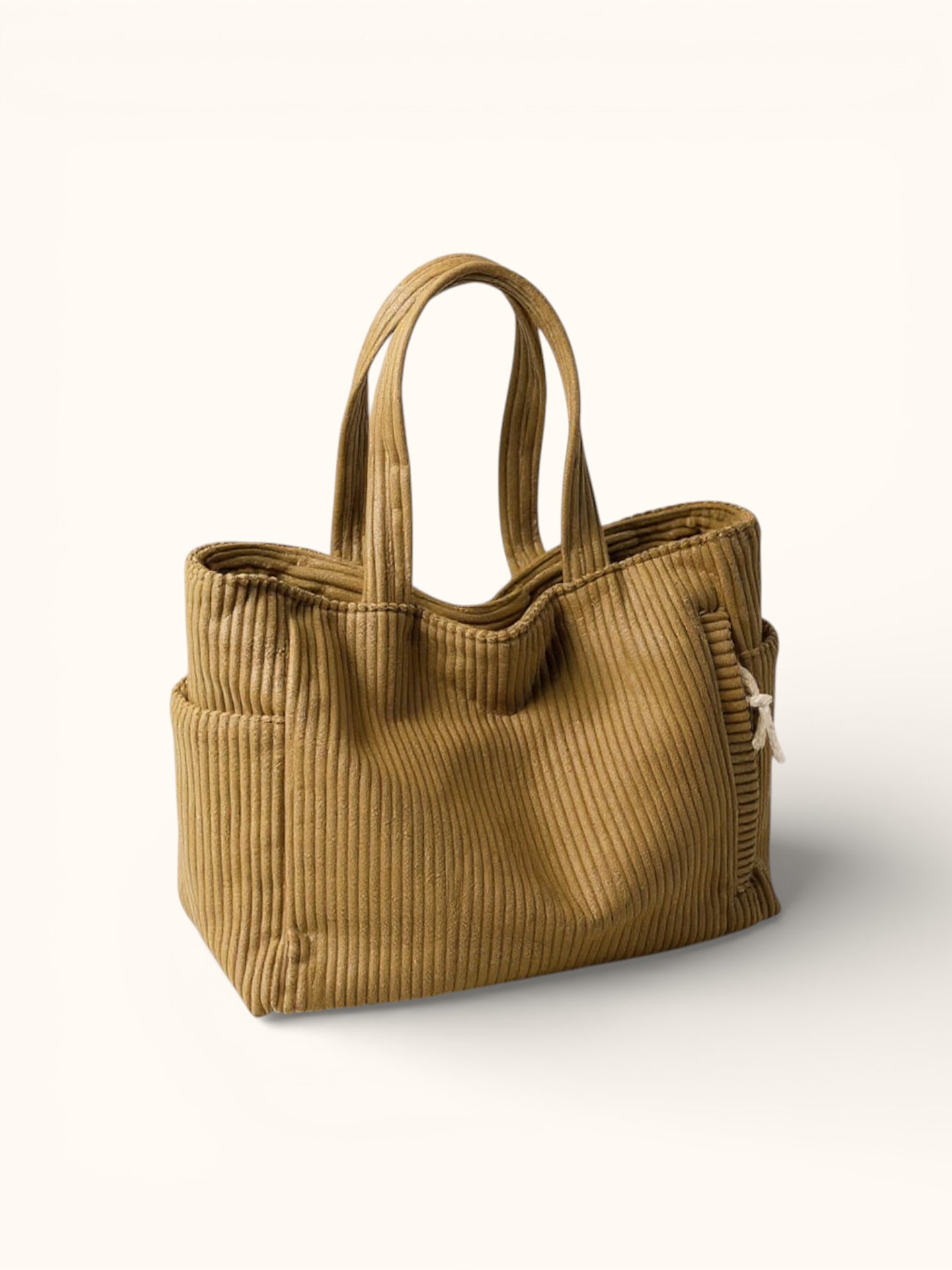 Sac cabas velours côtelé épaisse