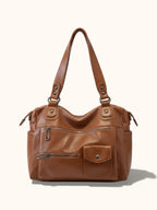 Sac de Cours Cuir Vegan Marron