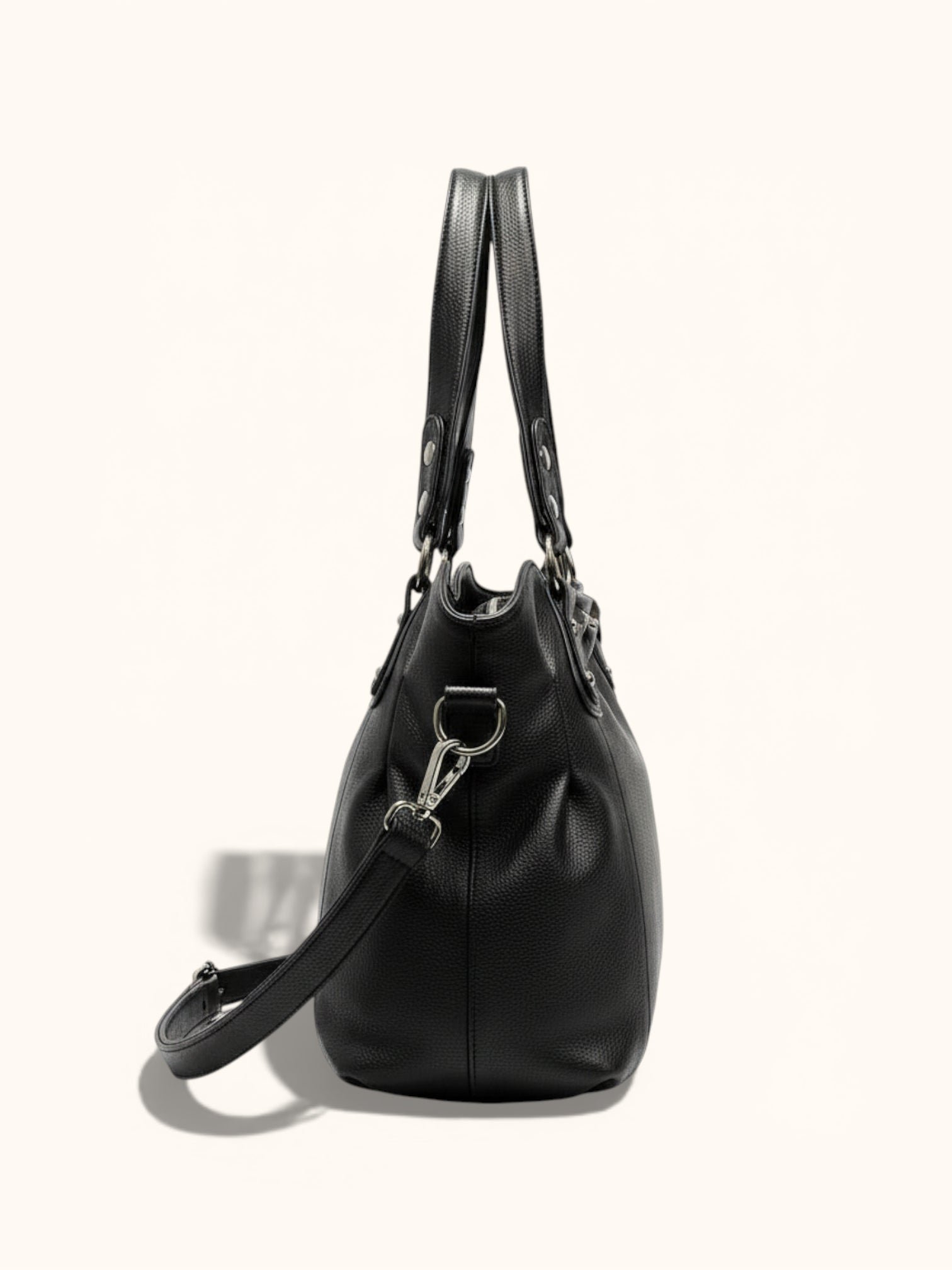 Cabas de Cours en Vegan Cuir Noir