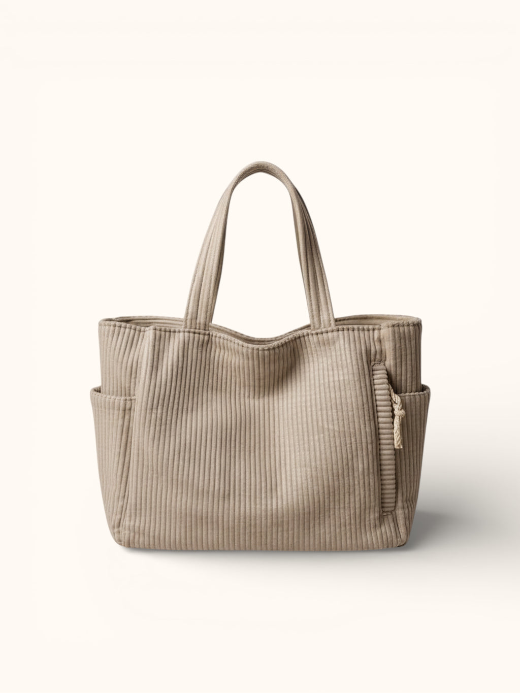 Sac cabas velours côtelé épaisse