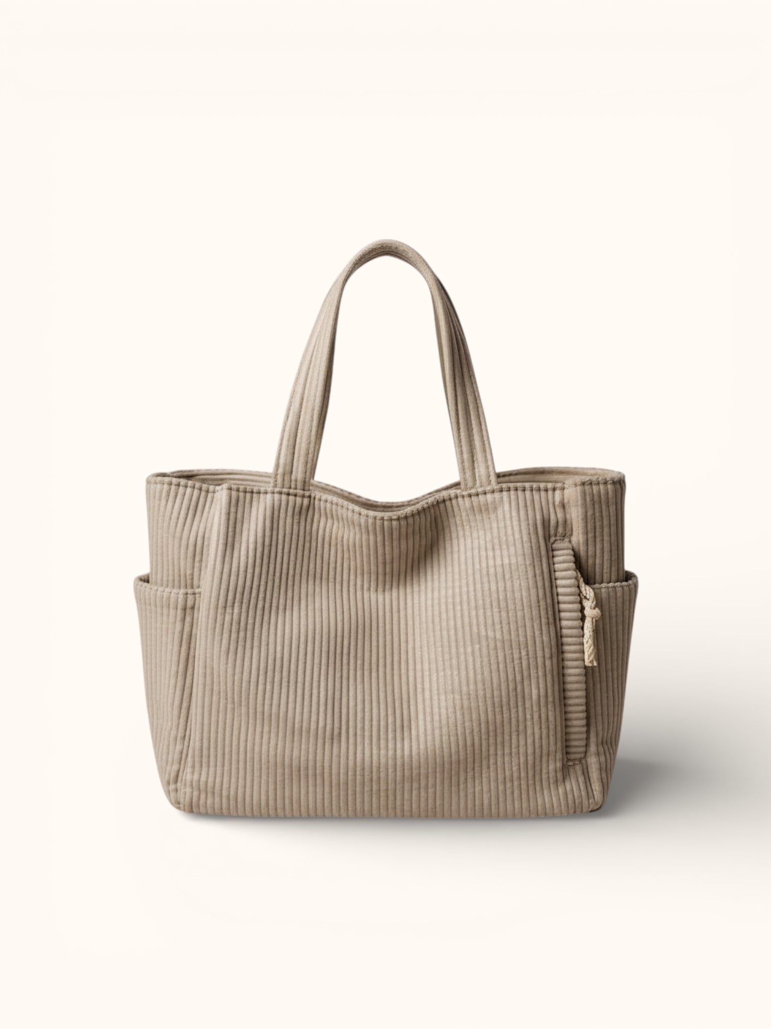 Sac cabas velours côtelé épaisse