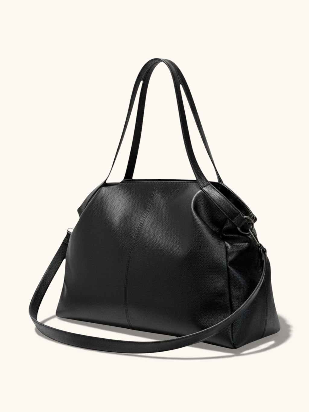 Cabas de Cours en Cuir Vegan Zipper