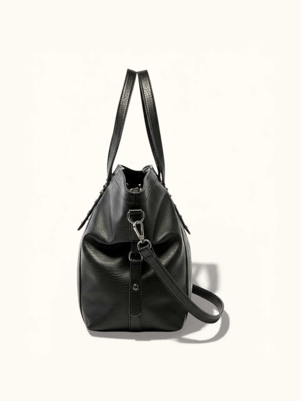 Sac de Cours Vintage en Simili Cuir Marron