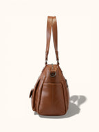 Sac de Cours Cuir Vegan Marron