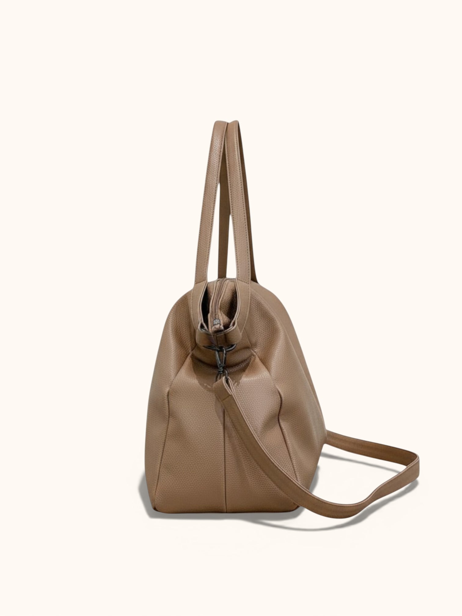 Cabas de Cours en Cuir Vegan Zipper