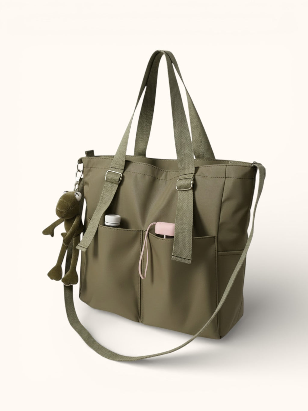 Sac de Cours en Toile avec sa Grenouille