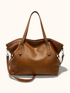 Sac de Cours Vintage en Simili Cuir Marron