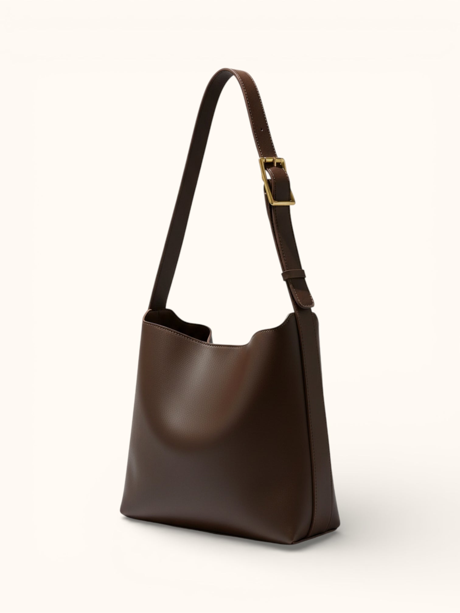 Sac de Cours Simili Cuir et sa pochette