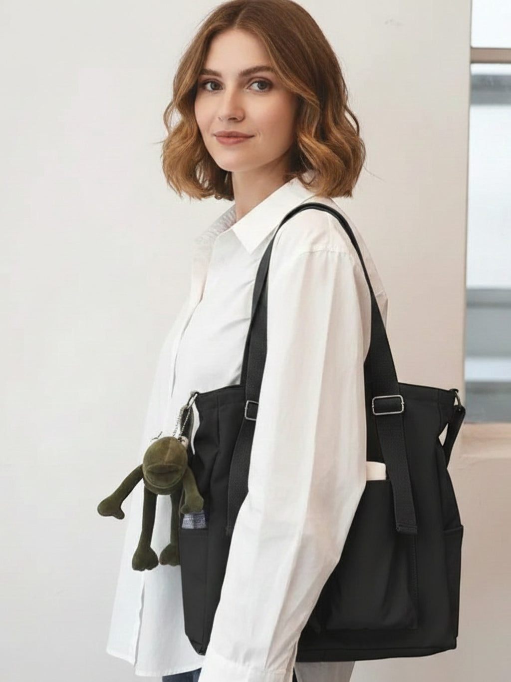 Sac de Cours en Toile avec sa Grenouille