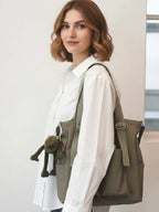 Sac de Cours en Toile avec sa Grenouille