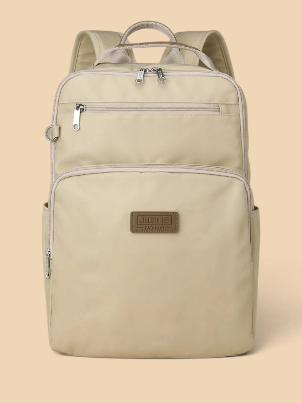 Sac à dos femme organisateur ordinateur portable voyage Beige