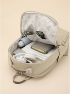 Sac à dos femme organisateur ordinateur portable voyage Beige