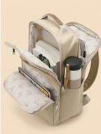 Sac à dos femme organisateur ordinateur portable voyage Beige