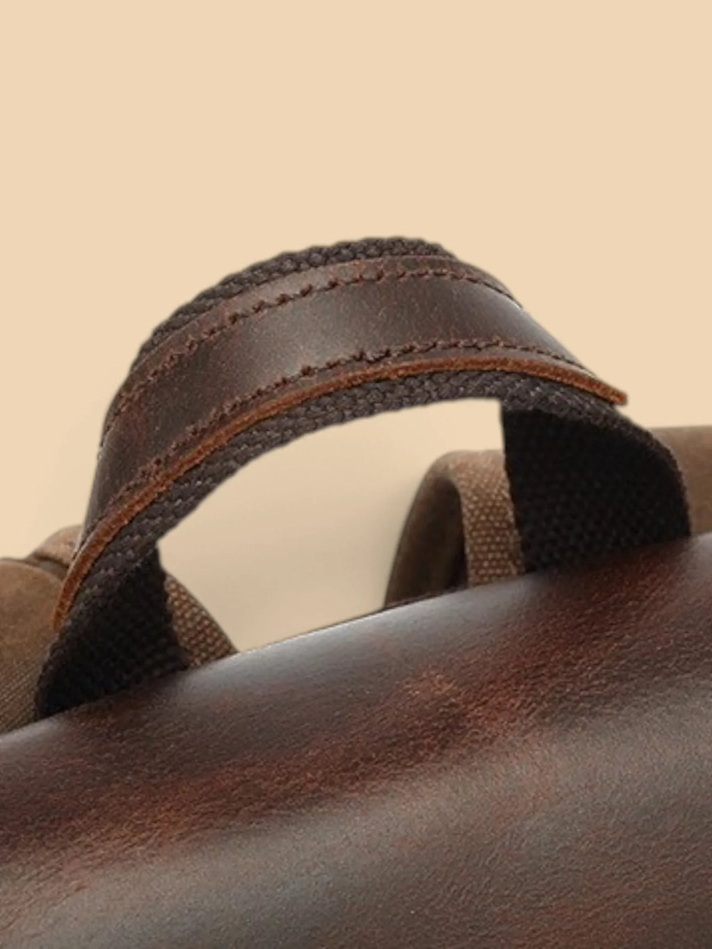 Sac à Dos Femme Urbain Simili Cuir Ordinateur Marron / 16 pouces