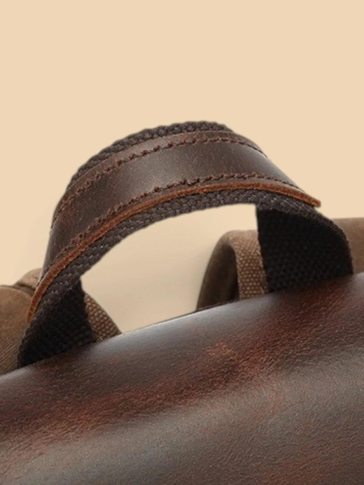 Sac à Dos Femme Urbain Simili Cuir Ordinateur Marron / 16 pouces