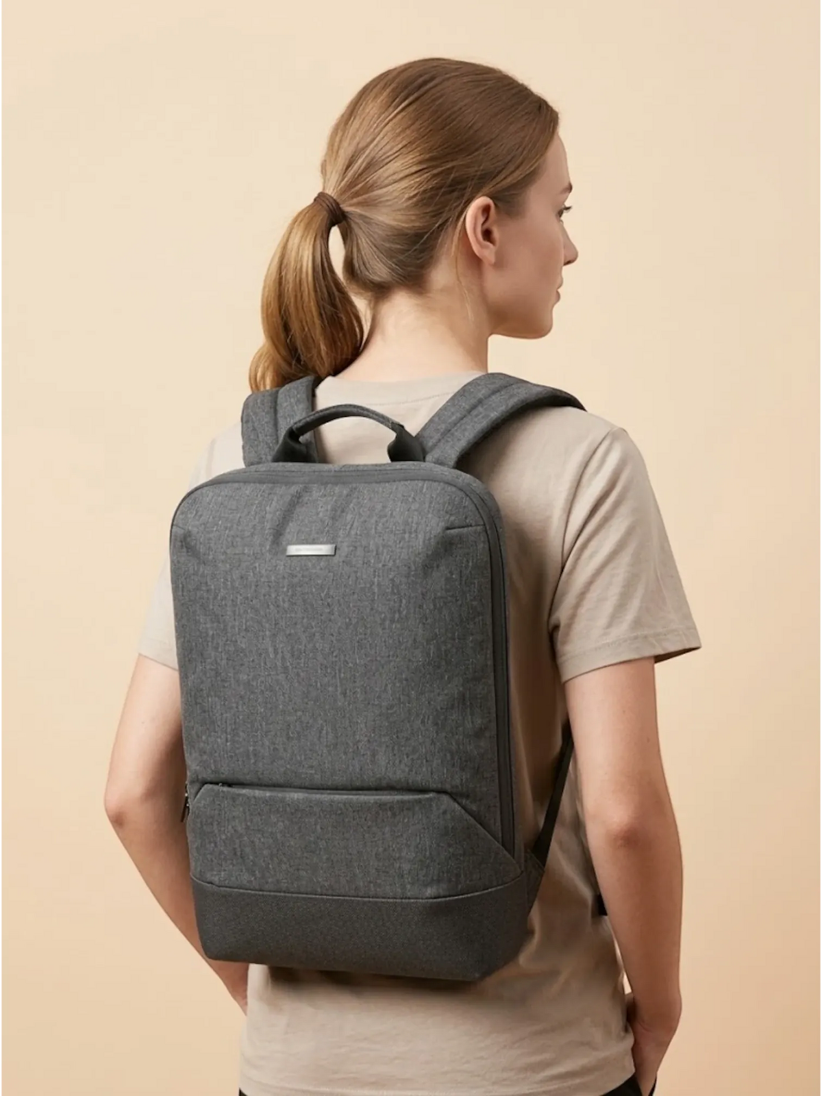 Sac a dos ordinateur antivol gris Gris / 15 pouces