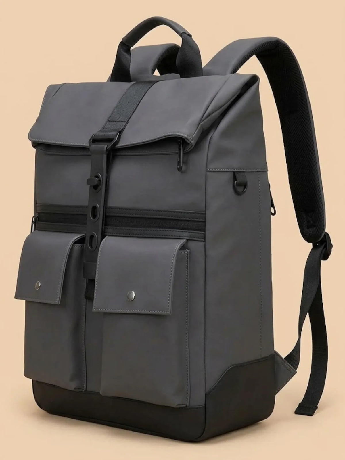 Sac a dos ordinateur femme étanche design Gris / 16 pouces