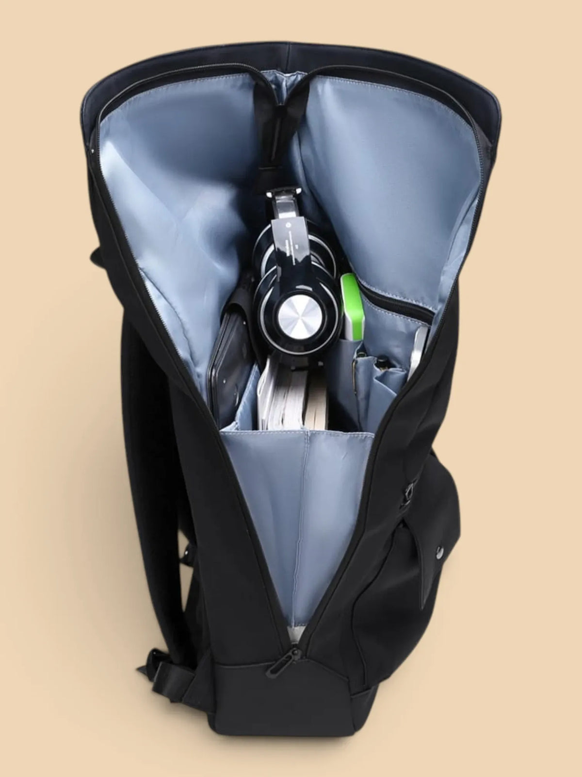 Sac a dos ordinateur femme étanche design Noir / 16 pouces
