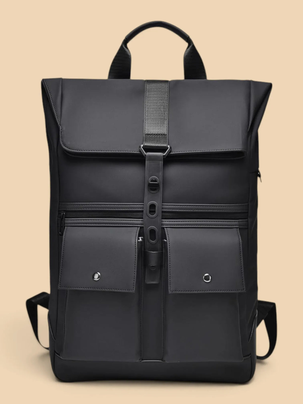 Sac a dos ordinateur femme étanche design Noir / 16 pouces