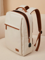 Sac à Dos Ordinateur Femme Nylon Élégant Beige / 15 pouces
