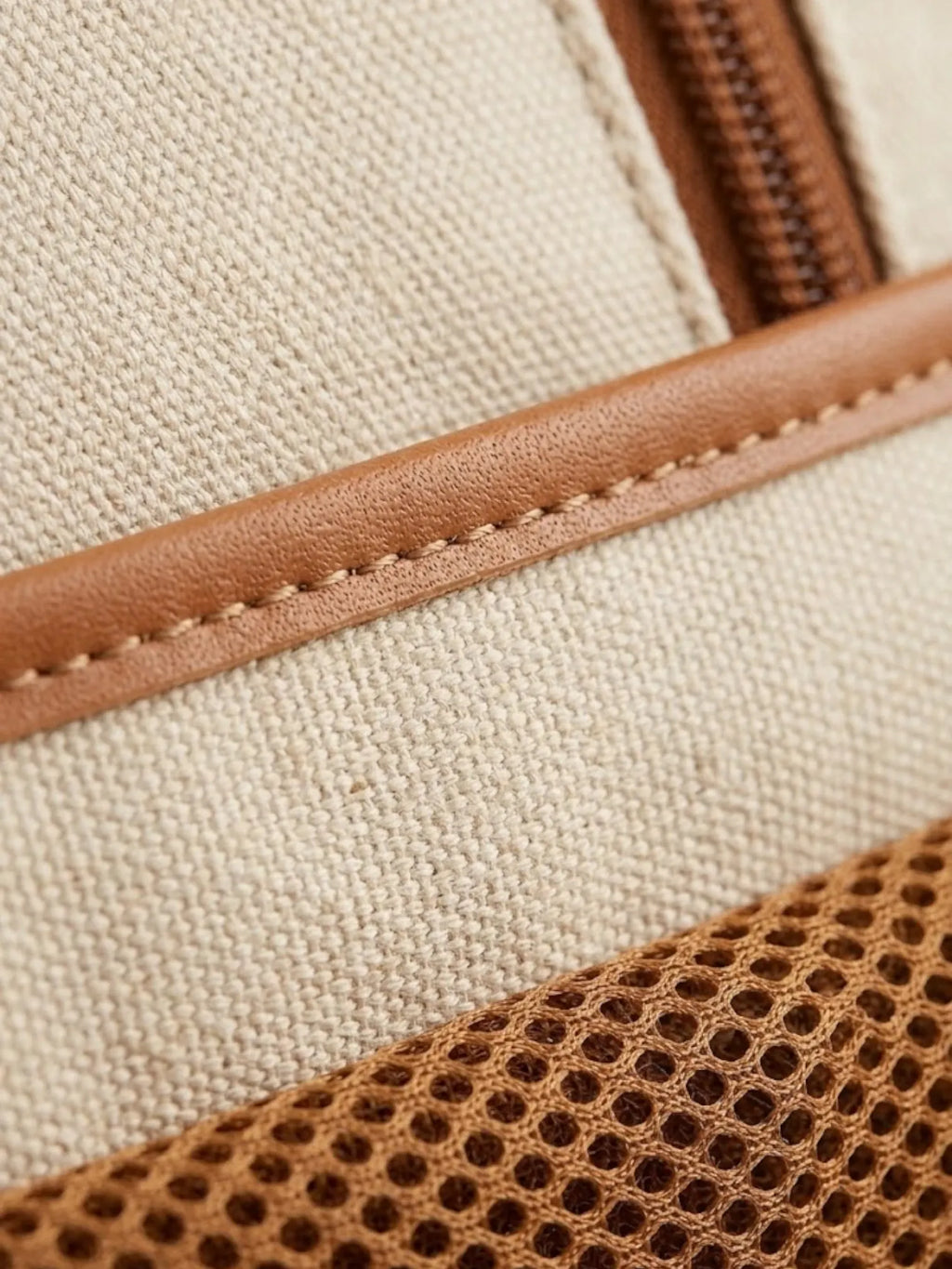 Sac à Dos Ordinateur Femme Nylon Élégant Beige / 15 pouces