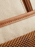 Sac à Dos Ordinateur Femme Nylon Élégant Beige / 15 pouces