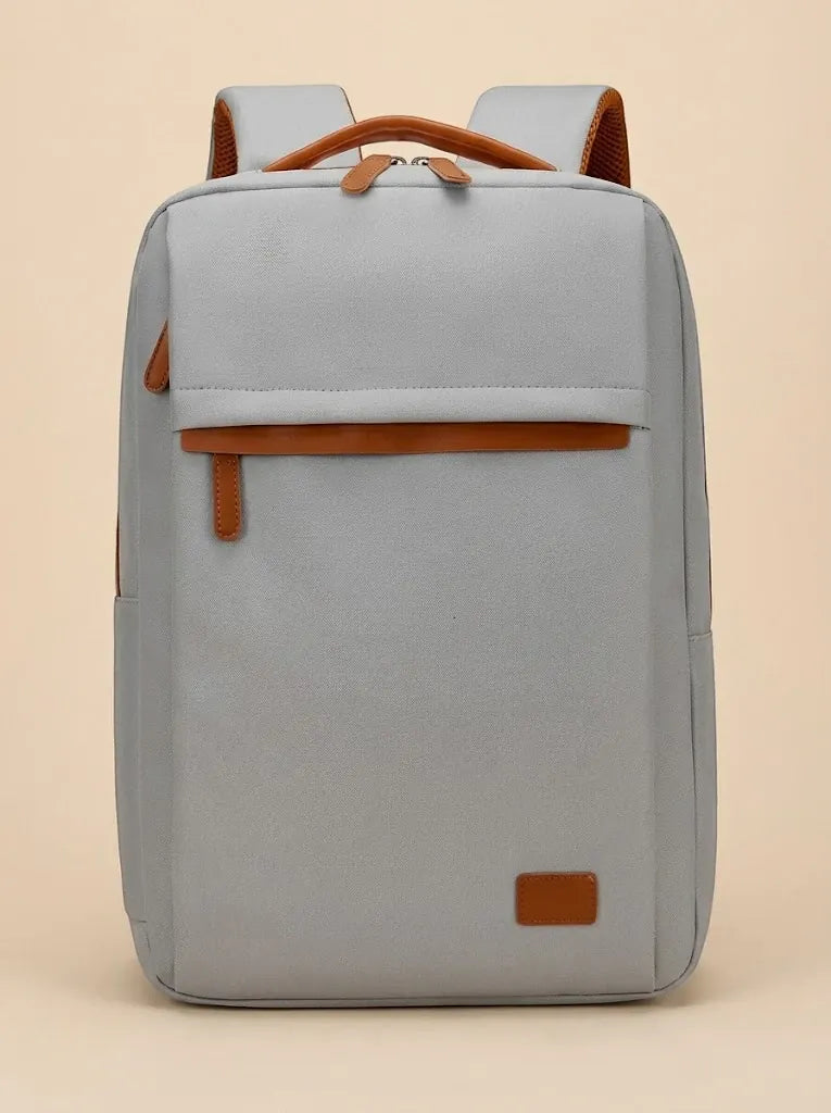 Sac à Dos Ordinateur Femme Nylon Élégant Gris / 15 pouces
