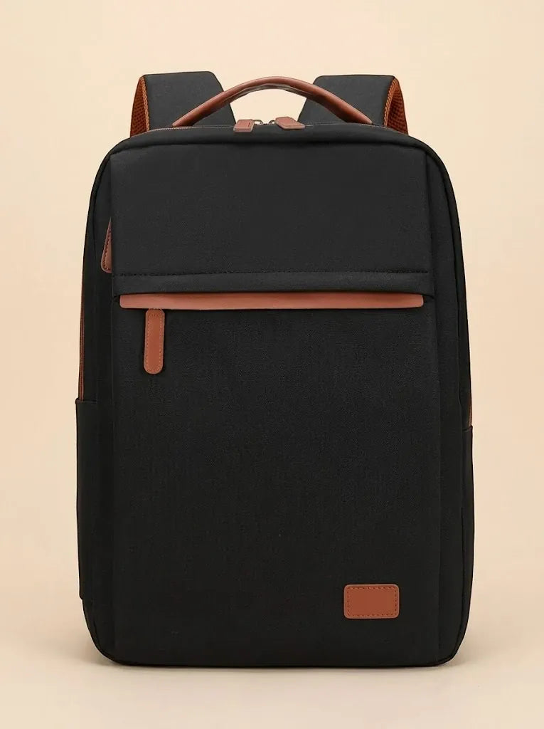 Sac à Dos Ordinateur Femme Nylon Élégant Noir / 15 pouces