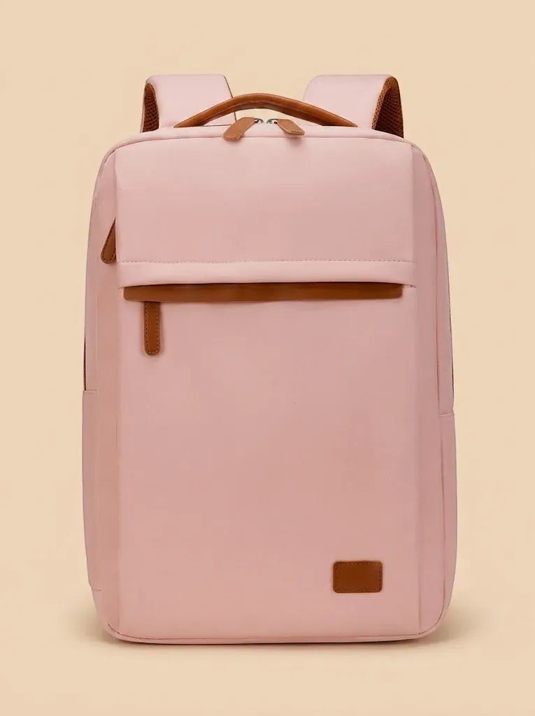Sac à Dos Ordinateur Femme Nylon Élégant Rose / 15 pouces