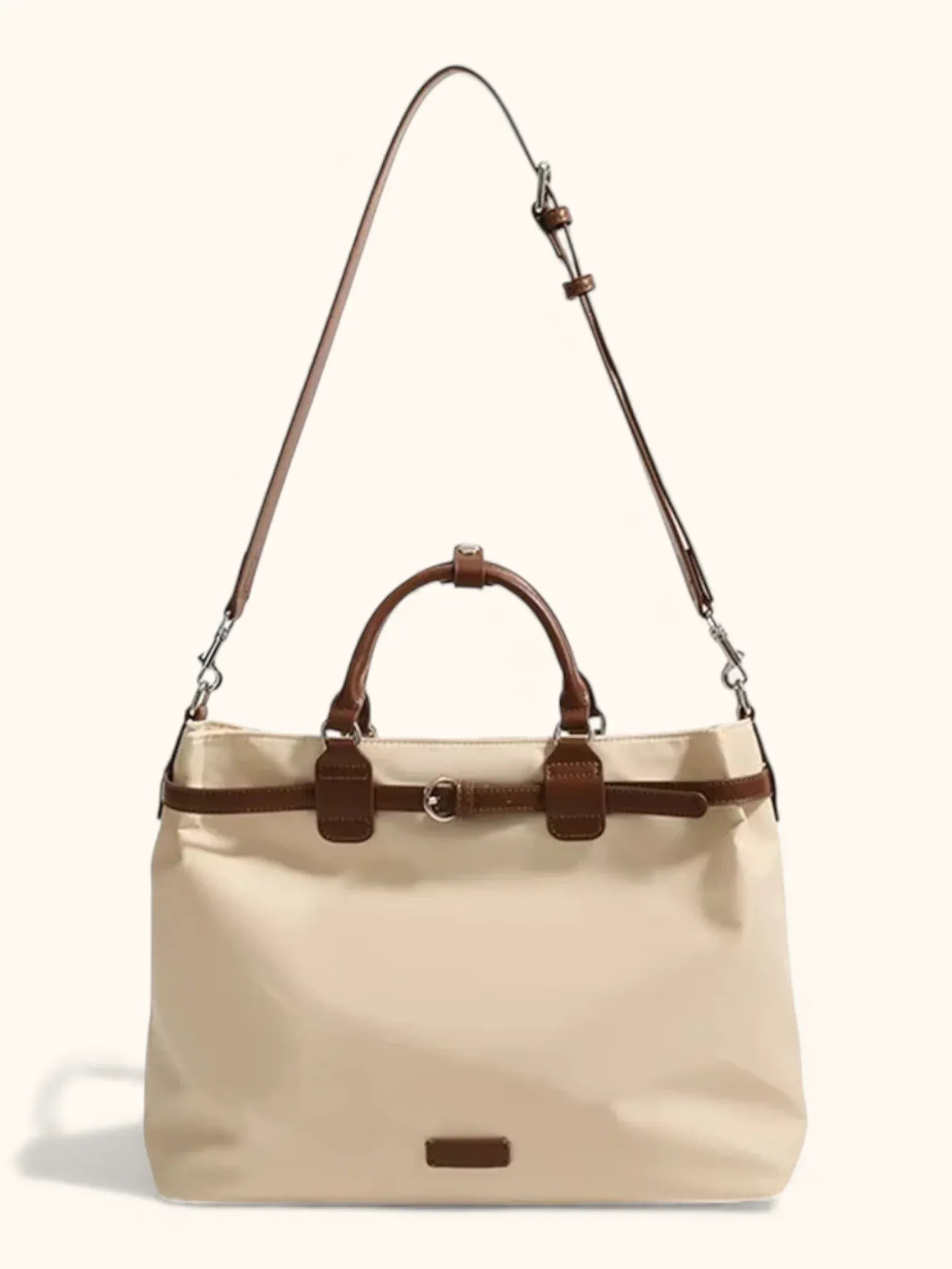 Sac a Main a Dos de Cours Beige