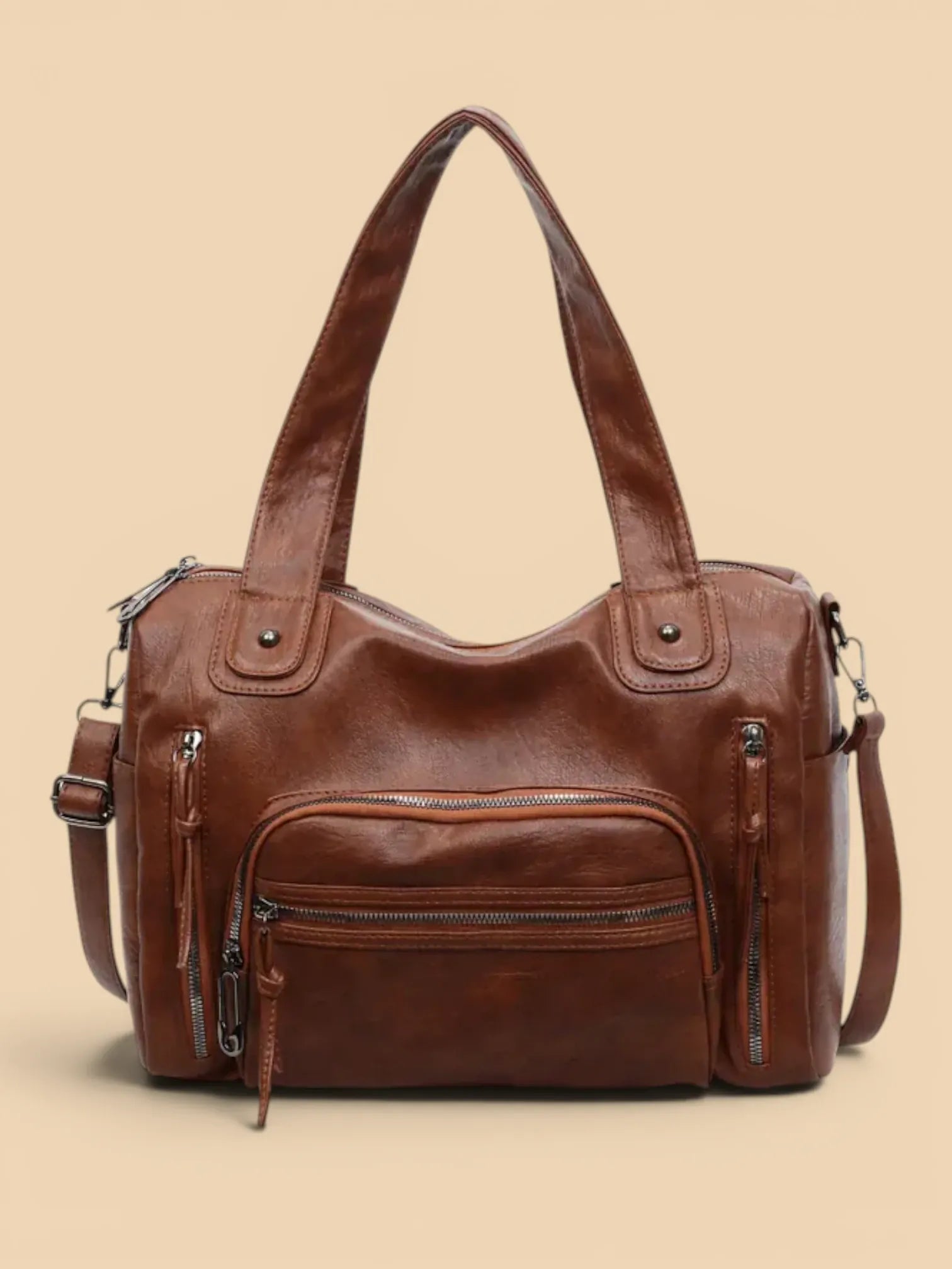Sac a Main de Cours Anglais Marron