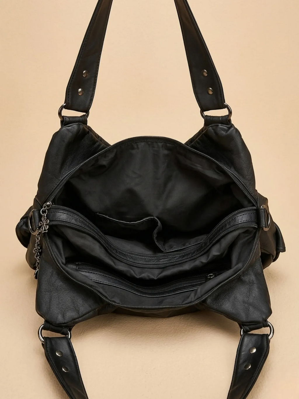 Sac a Main de Cours Baroudeur Noir Noir