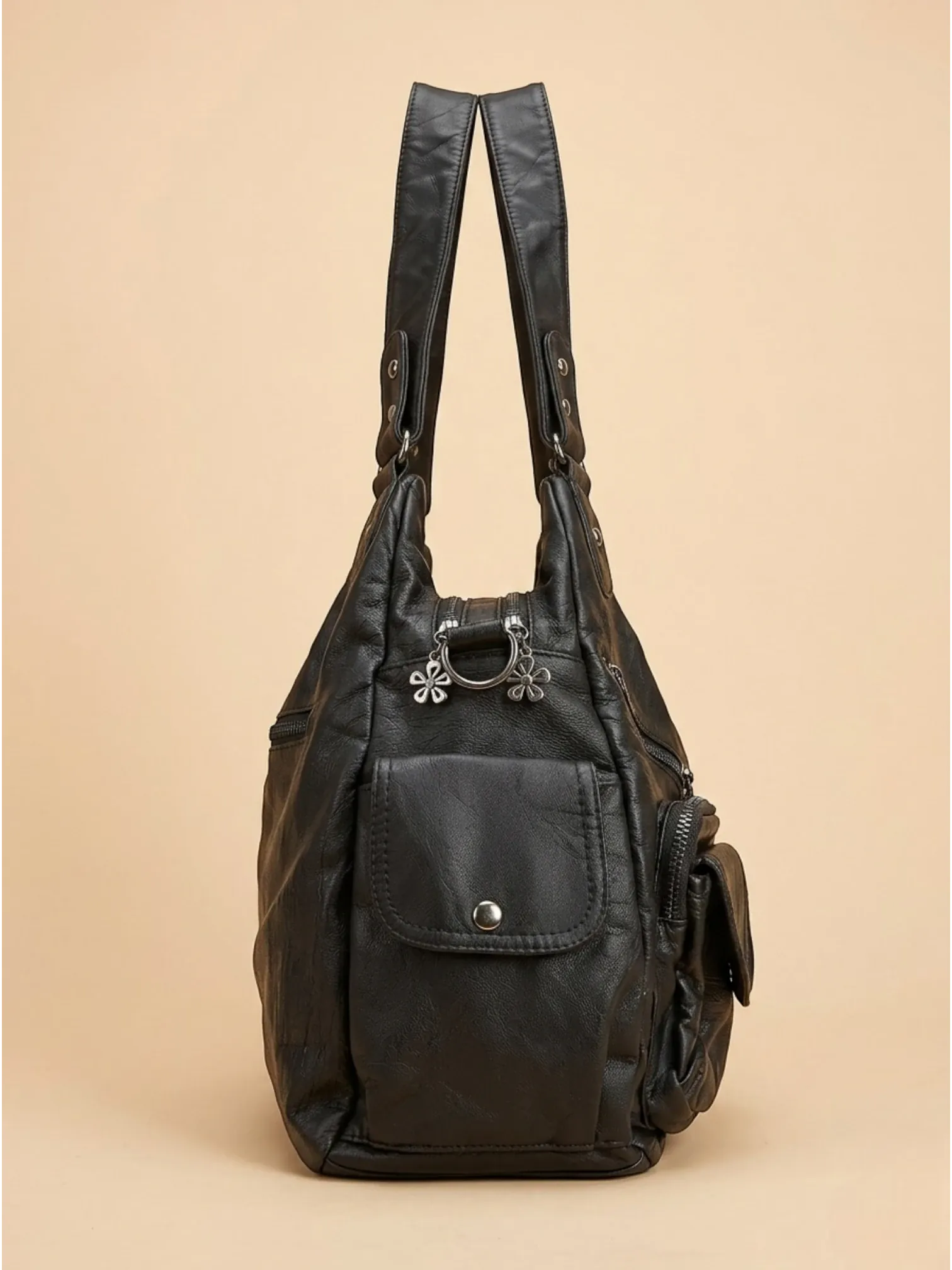 Sac a Main de Cours Baroudeur Noir Noir
