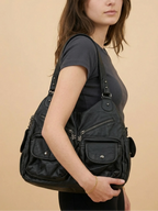 Sac a Main de Cours Baroudeur Noir Noir