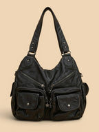 Sac a Main de Cours Baroudeur Noir Noir