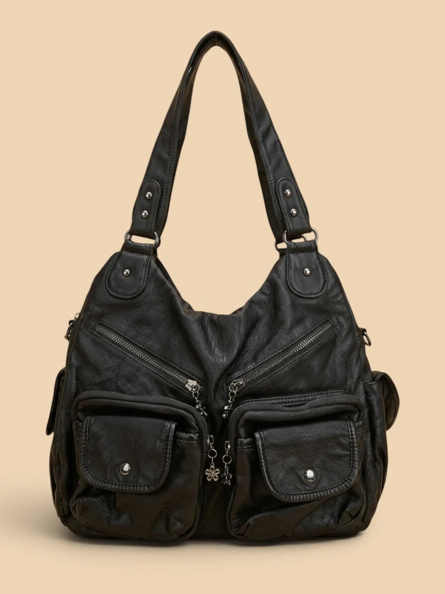 Sac a Main de Cours Baroudeur Noir Noir