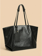 Sac a Main de Cours Élégant en Cuir Noir
