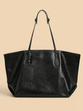 Sac a Main de Cours Élégant en Cuir Noir