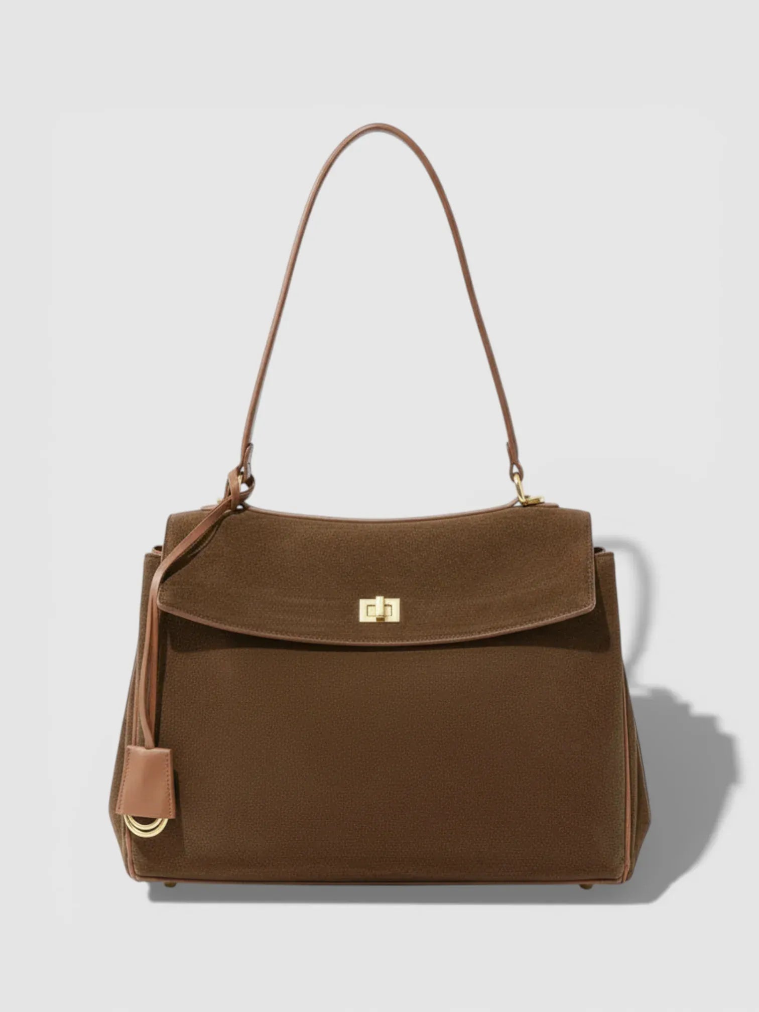 Sac a Main de Cours en Suède Marron