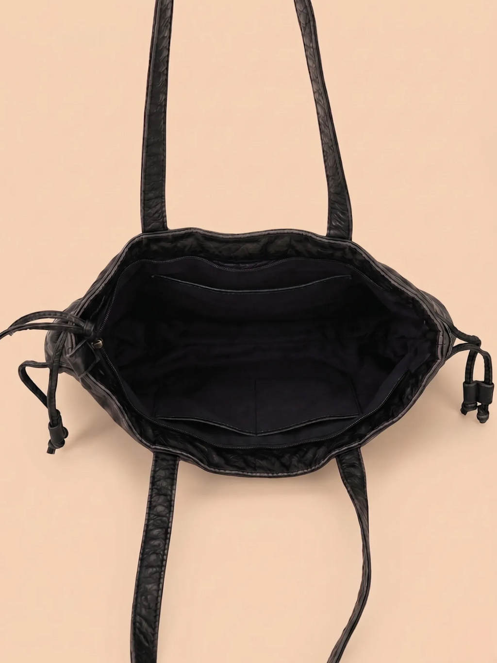 Sac a Main de Cours Gargo Multipoche Noir