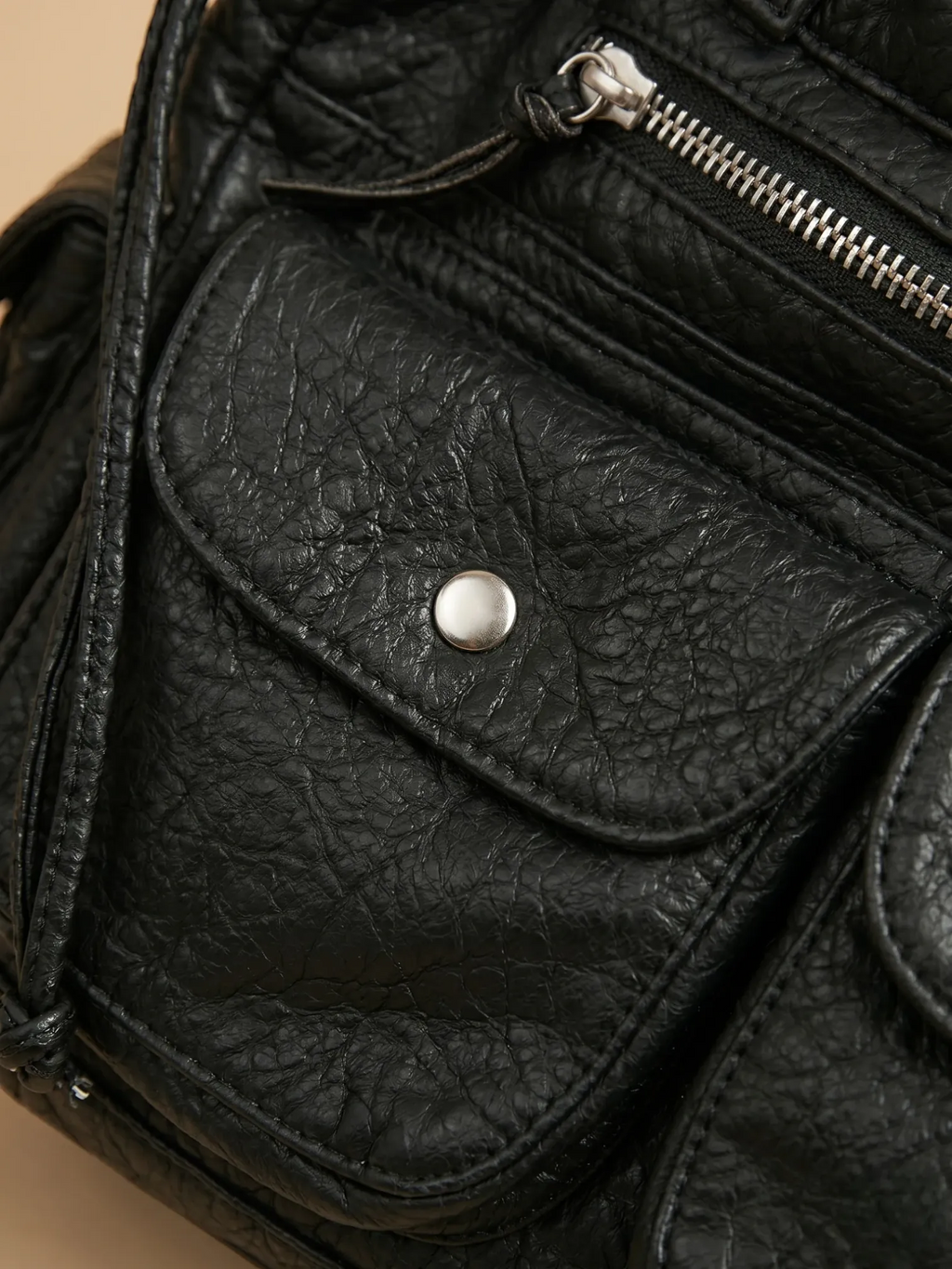 Sac a Main de Cours Gargo Multipoche Noir