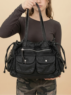Sac a Main de Cours Gargo Multipoche Noir