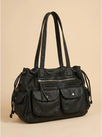 Sac a Main de Cours Gargo Multipoche Noir