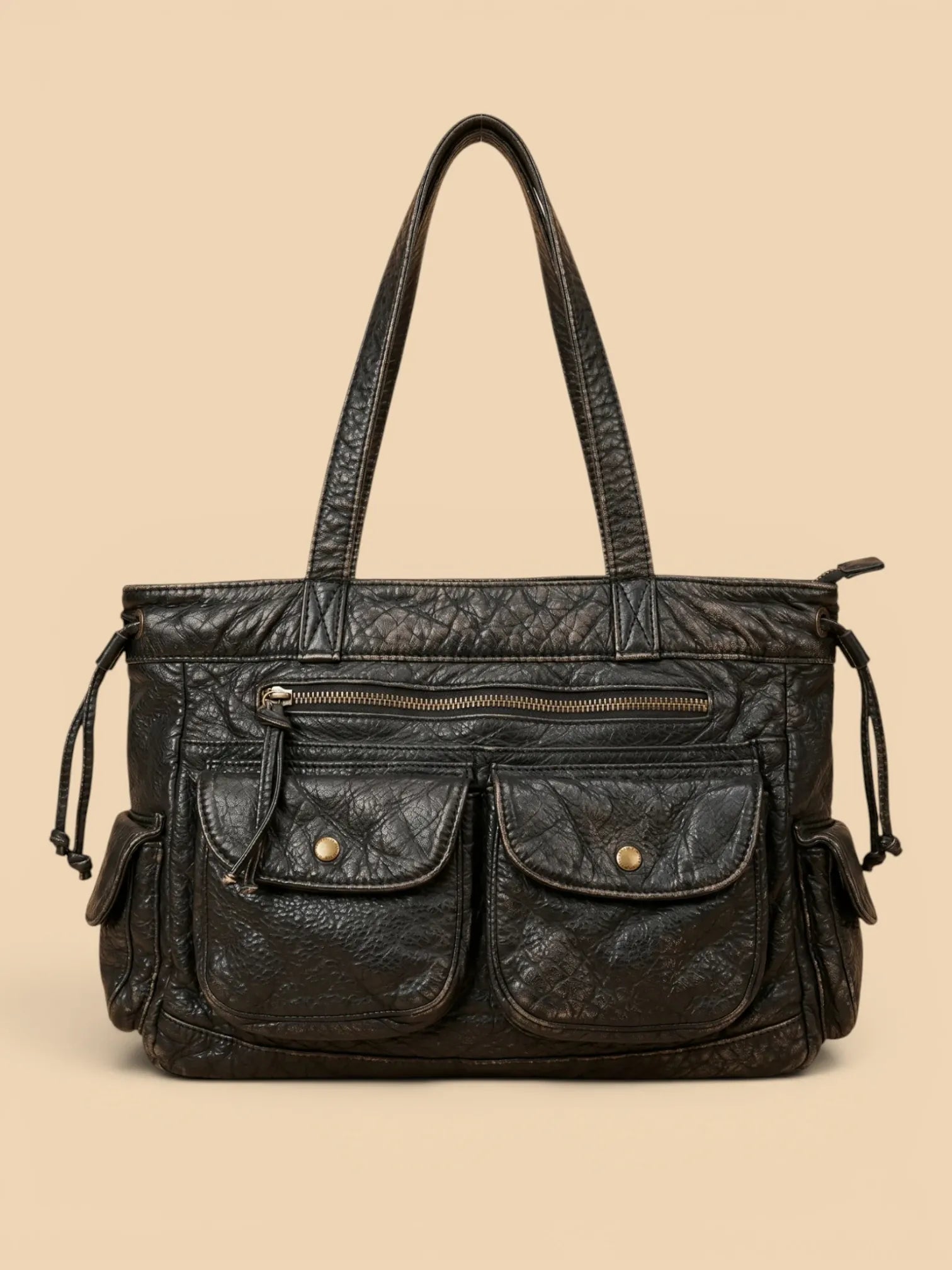 Sac a Main de Cours Gargo Multipoche Café