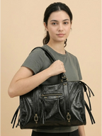 Sac a main de cours large Noir