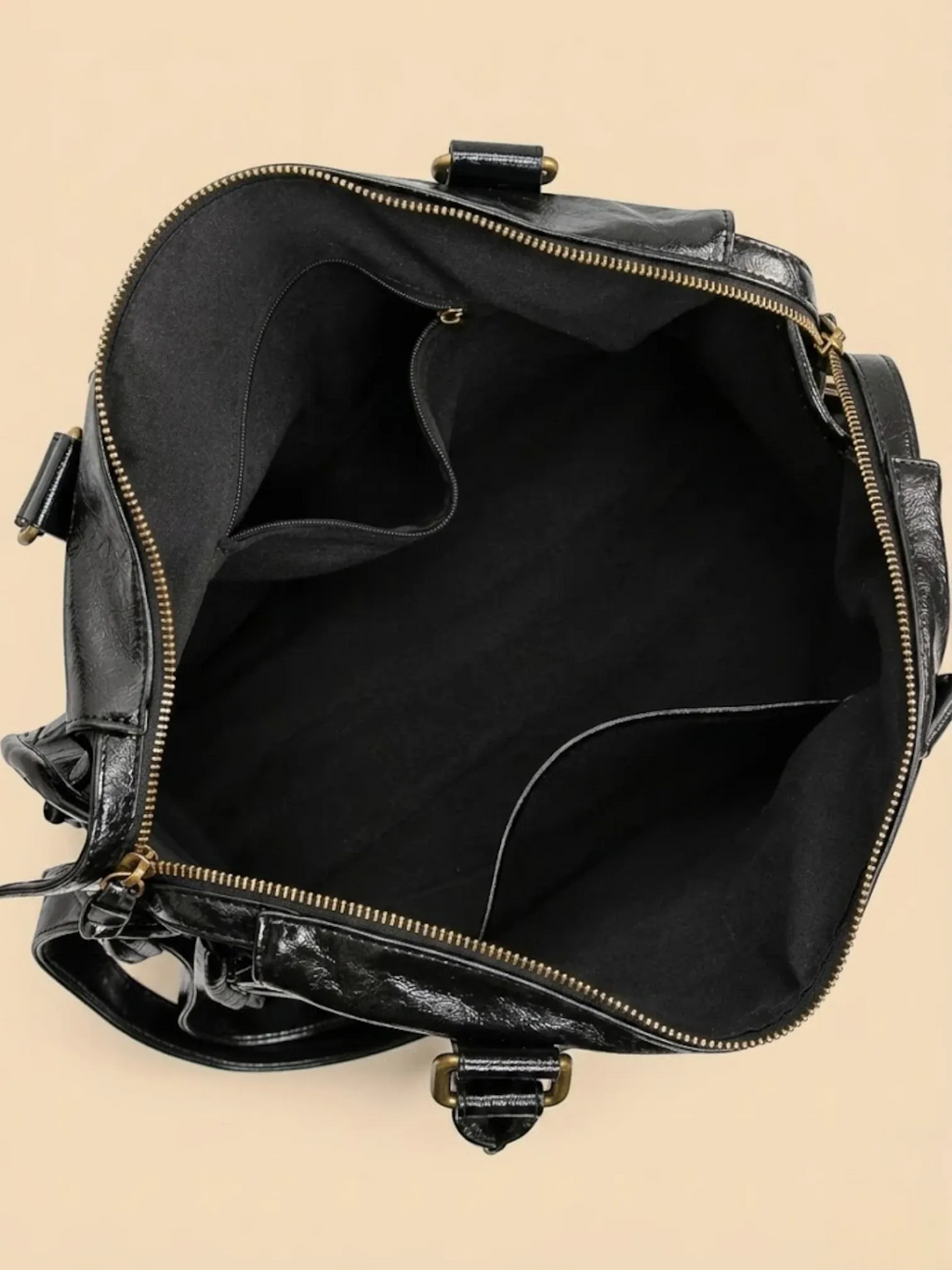 Sac a main de cours large Noir